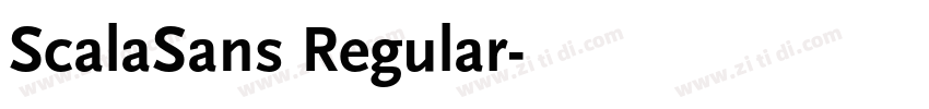 ScalaSans Regular字体转换